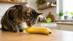 Read more about the article Can Cats Eat Bananas? Safety, Benefits, Risks & How Much Is Safe?
