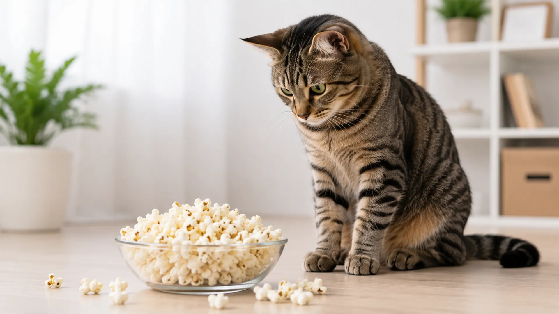 Read more about the article Can Cats Eat Popcorn? Vet-Informed Safety Guide for Cat Owners