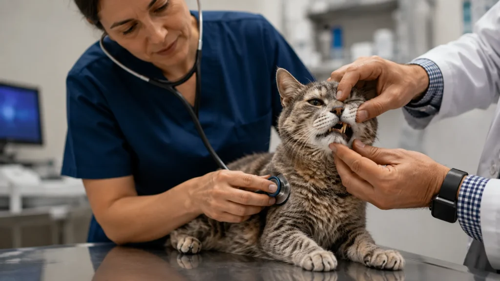 Senior Cat Purring and Health Warning Signs