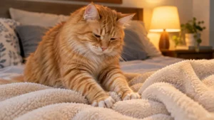Read more about the article Why Does My Cat Knead My Blanket? 7 Reasons + When to Worry