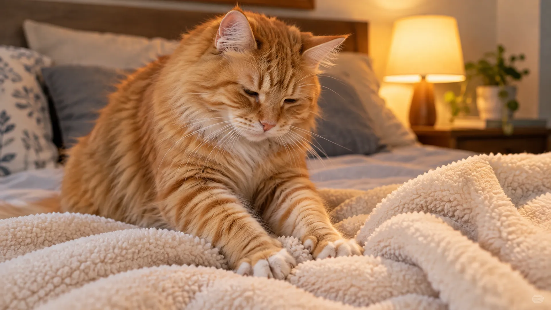 You are currently viewing Why Does My Cat Knead My Blanket? 7 Reasons + When to Worry