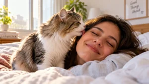 Read more about the article Why Does My Cat Lick My Face? Here’s What It Actually Means